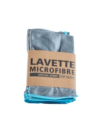 [LAV-601043] LAVETTE MICROFIBRE POUR VERRES (10 PAQ)