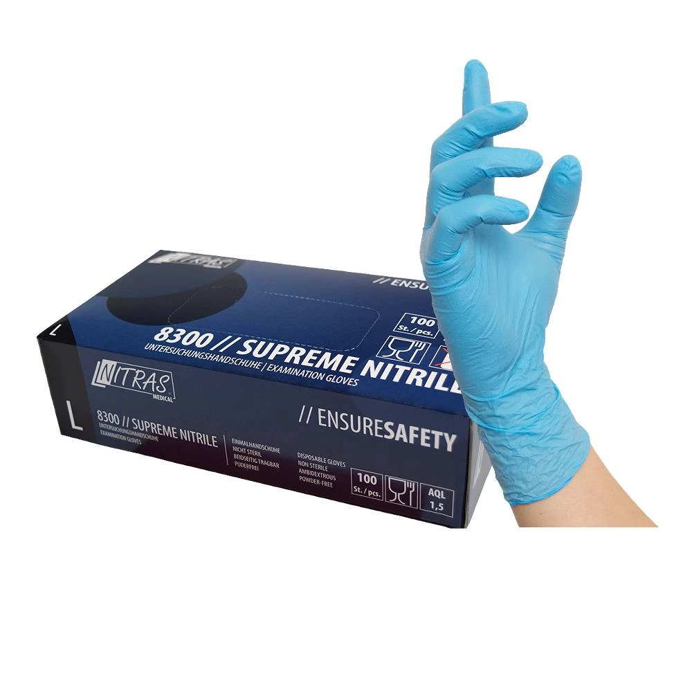 [NIT-089877] NITRAS MEDICAL 8300 // GANTS SUPREME NITRIL - TAILLE XL (100 PAQ)